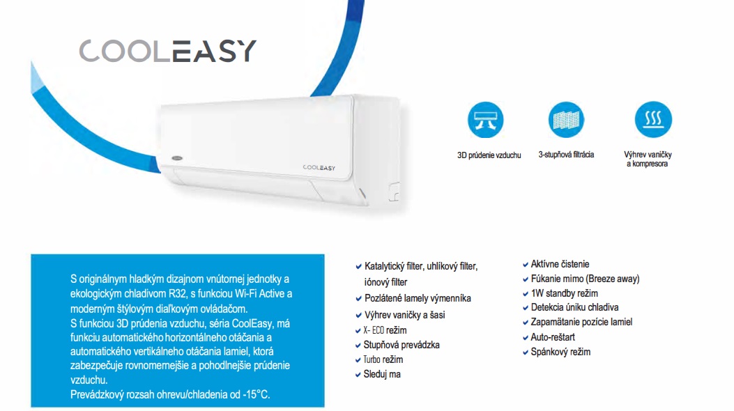 Klimatizácia CARRIER Cool Easy