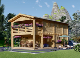 Chata s terasou (7 izieb / 100 m² + 20m²) (kód: 14CH)