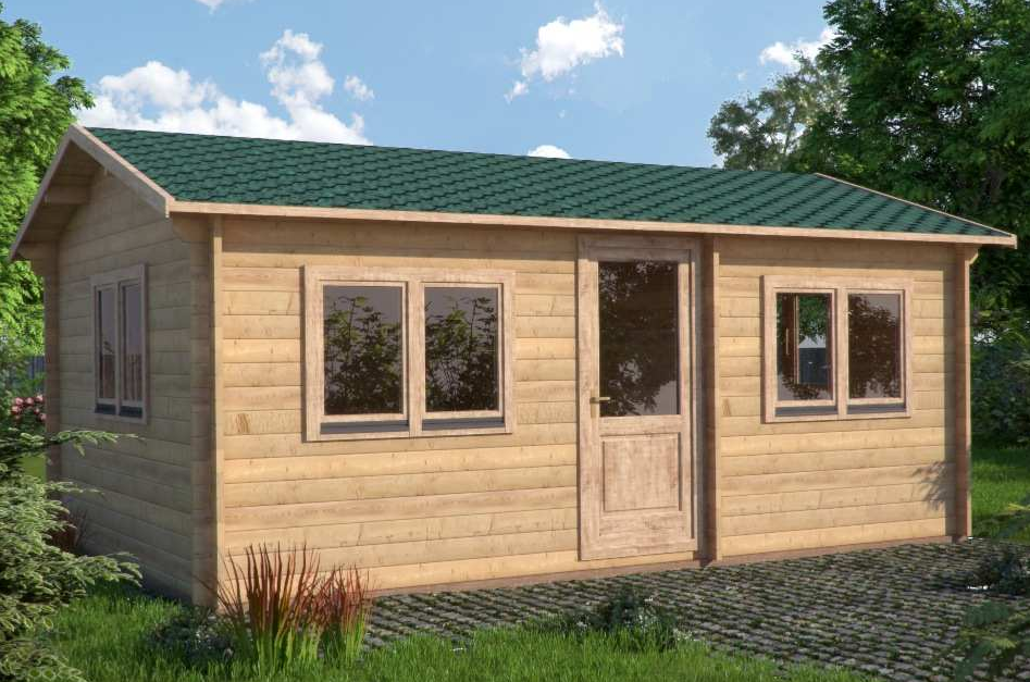 Drevený domček 6 x 4m (kód:99D)