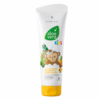 Aloe Vera Jungle Friends 3in1 Šampón, kondicionér & sprchový gel  250 ml